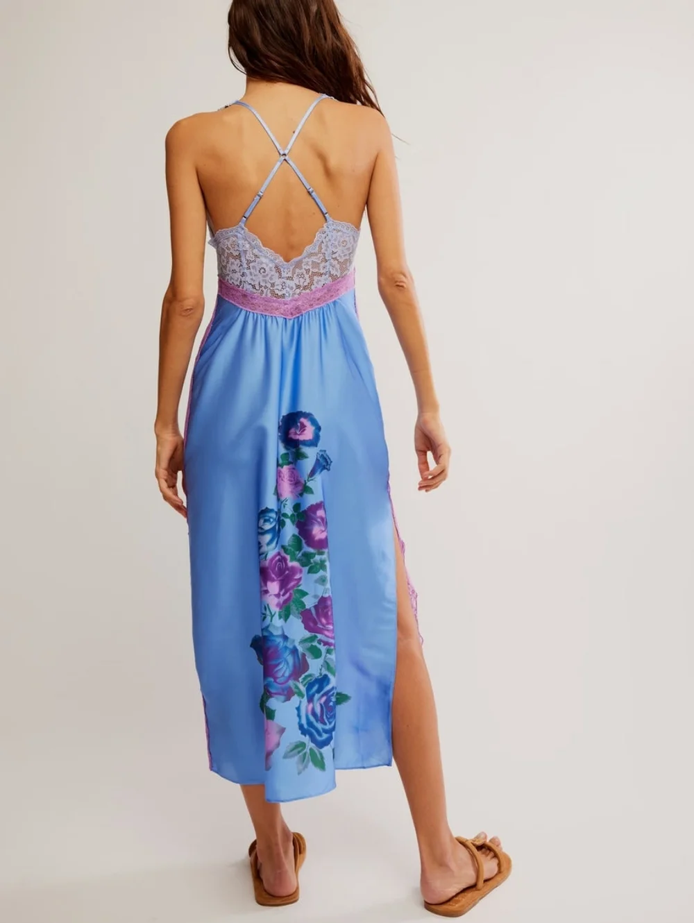 Free People | Just Dreamy Maxi Slip In Blue Vista Combo - Picture 12 of 12